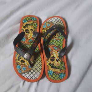 NWOT Ed Hardy flops